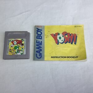 Nintendo Game Boy Yoshi Game & Manual 1992 Original DMG-YO-USA